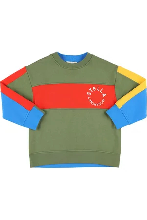 Stella McCartney Sudadera De Algodón Orgánico Color Block
