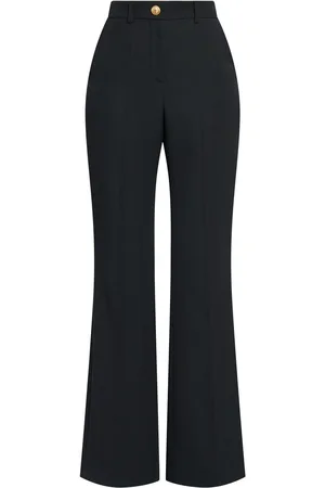 Balmain Pantalones Acampanados De Lana