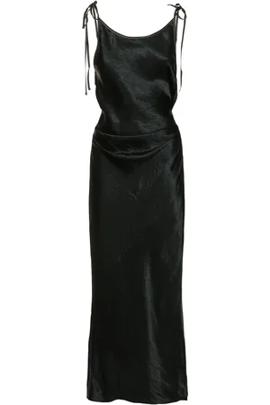 Acne Studios Vestido Midi De Satén