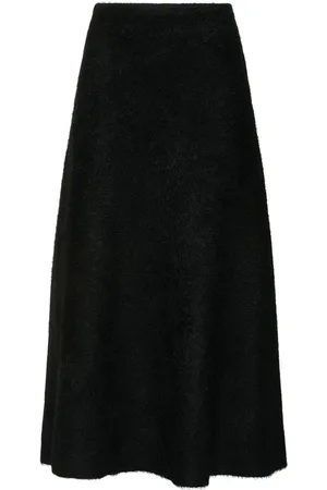 GABRIELA HEARST Falda De Punto De Seda Y Cashmere