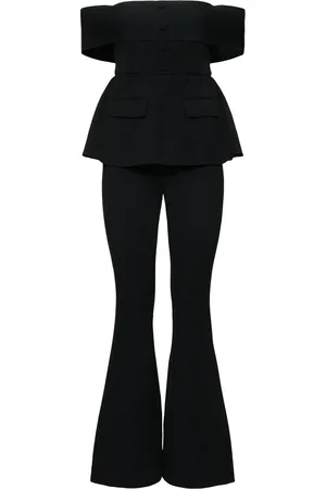 Self-Portrait Jumpsuit Con Hombros Descubiertos