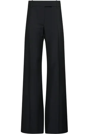 Alexander McQueen Pantalones De Mezcla De Lana