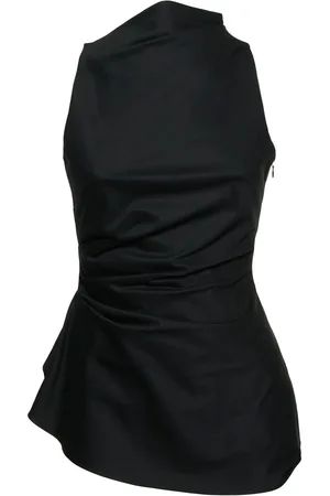 Alexander McQueen Top De Sarga De Algodón