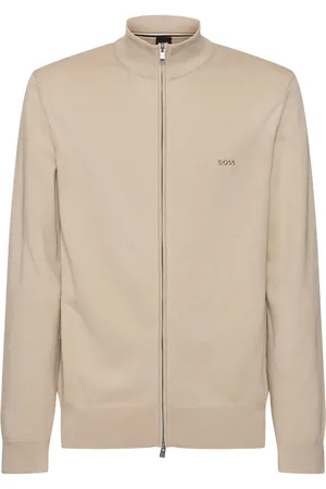 HUGO BOSS Sudadera De Algodón Con Cremallera