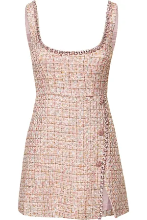 Self-Portrait Vestido Corto De Bouclé