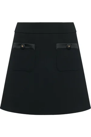 Dolce & Gabbana Minifalda De Crepé De Lana