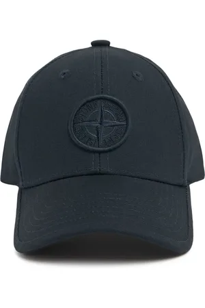 Stone Island Gorra De Lona De Algodón Con Logo