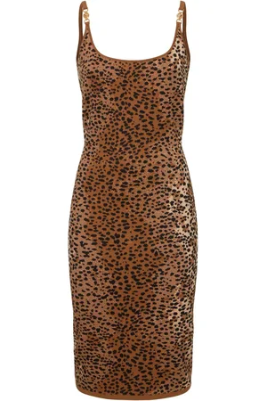 VERSACE Vestido De Algodón Jacquard