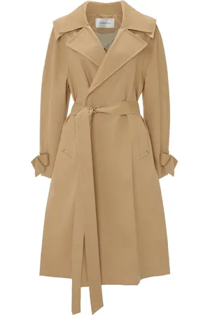 Victoria Beckham Abrigo Trench De Algodón Reglán