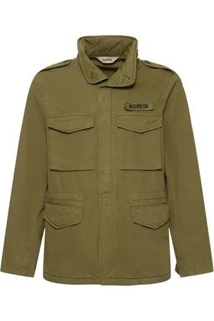 Aspesi Chaqueta De Gabardina De Algodón Sin Forro