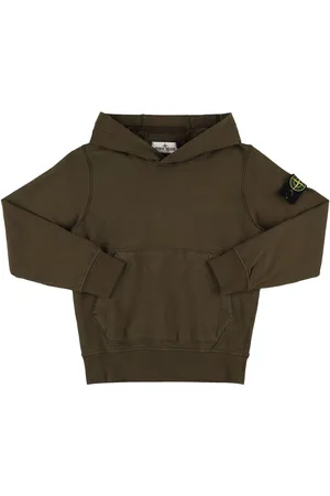 Stone Island Sudadera De Jersey De Algodón Con Capucha