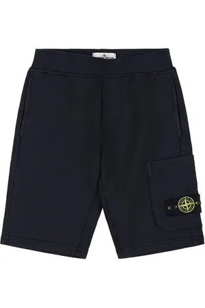 Stone Island Shorts Cargo De Algodón Rizo