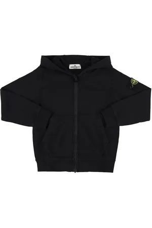 Stone Island Sudadera De Algodón Jersey Con Capucha