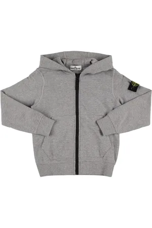 Stone Island Sudadera De Algodón Jersey Con Capucha