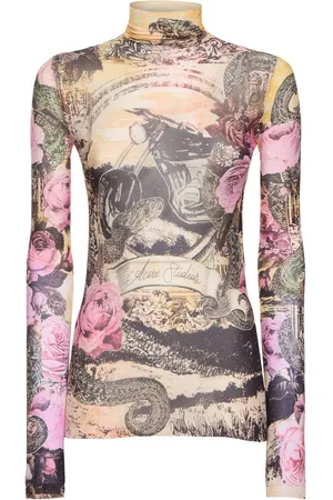 Acne Studios Top De Nylon Con Cuello Alto
