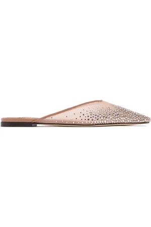 Jimmy Choo Zapatos Mules De Malla Y Cristales 10mm