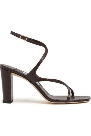 Jimmy Choo Sandalias De Piel Estampada 85mm