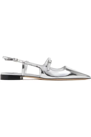 Jimmy Choo Zapatos Planos De Piel Metalizada 10mm