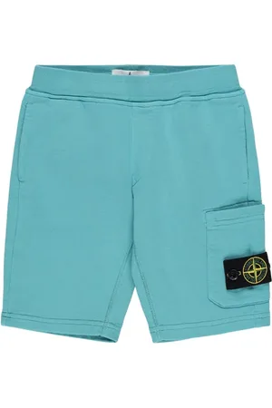 Stone Island Shorts Cargo De Algodón Rizo