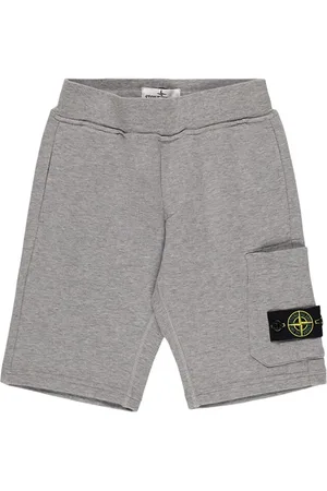 Stone Island Shorts Cargo De Algodón Rizo