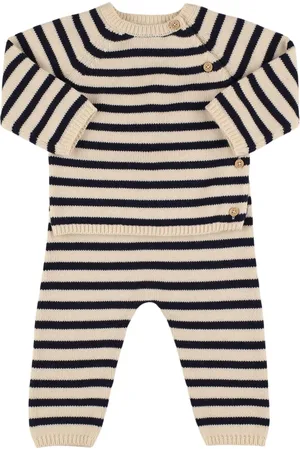 Petit Bateau Pantalones Y Suéter De Punto De Algodón
