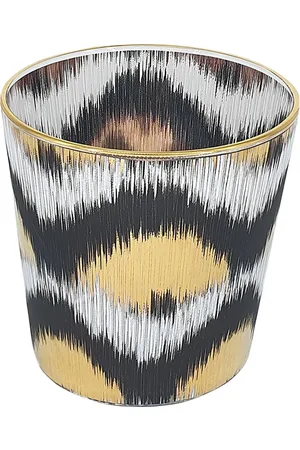 Les-Ottomans Set De 4 Vasos Ikat Gold