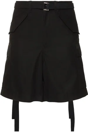 SACAI Shorts De Sarga De Algodón