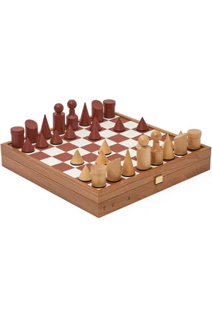 THE CONRAN SHOP Juego De Ajedrez De Madera Y Terracota