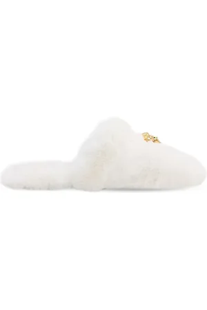 VERSACE Zapatillas De Casa De Pelo Sintético