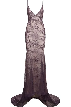 The Attico Vestido De Encaje Efecto Vintage