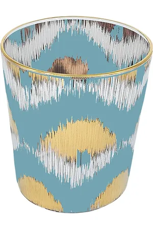 Les-Ottomans Set De 4 Vasos Ikat Gold