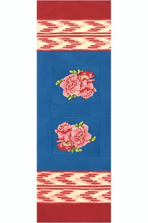 LISA CORTI Mantel Doble Nina Rose Blue