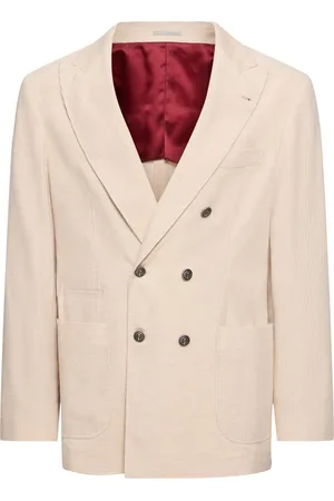 Brunello Cucinelli Blazer De Algodón Y Cashmere