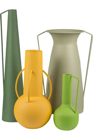 POLSPOTTEN Set De 4 Jarrones Roman Verdes