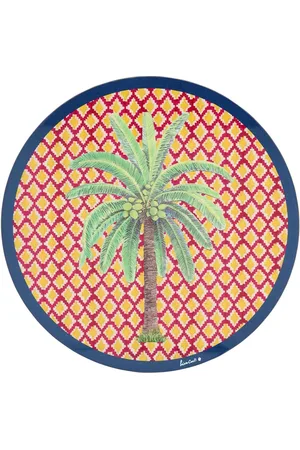 LISA CORTI Mantel Redondo De Corcho Lacado Hima Palm