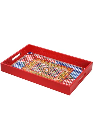 Dolce & Gabbana Bandeja Rectangular De Madera Carretto