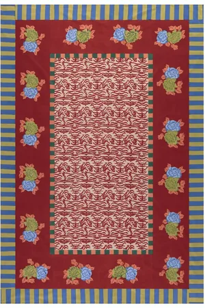 LISA CORTI Mantel Indian Tiger Red