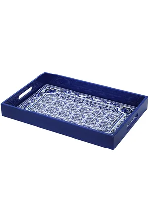 Dolce & Gabbana Bandeja Rectangular Blu Mediterraneo