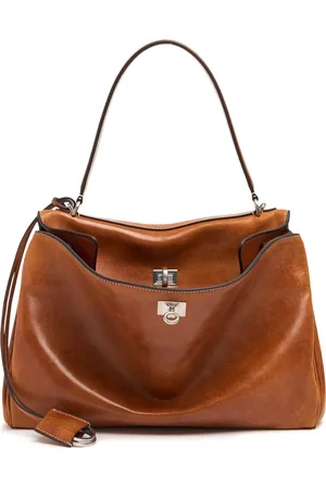 Balenciaga Bolso De Mano Mediano Rodeo De Piel