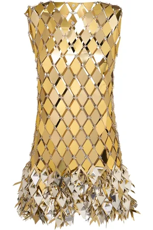 Paco rabanne Vestido Corto Con Decoraciones