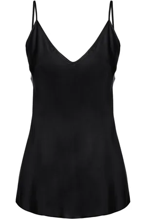 Max Mara Camiseta De Tirantes De Satén De Seda Stretch
