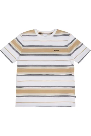 HUGO BOSS Camiseta De Jersey De Algodón A Rayas