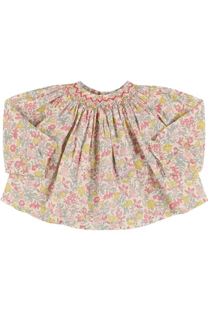 BONPOINT Camisa De Popelina De Algodón Estampada