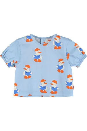 Tiny Cottons Camisa De Popelina De Algodón Estampada