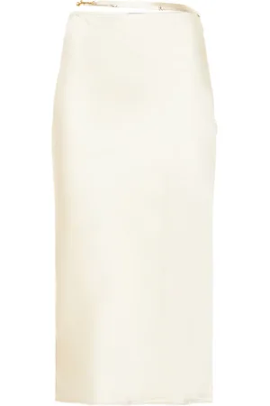 Jacquemus Falda Midi De Satén Stretch