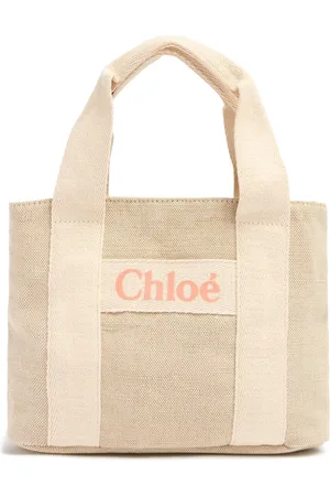 Chloé Bolso Pequeño De Yute Con Logo