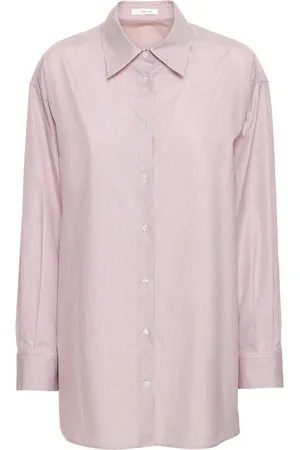 The Row Camisa Oversize Luka De Popelina A Rayas