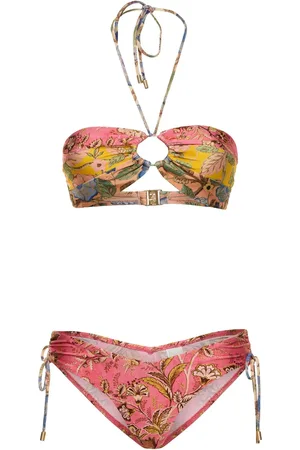 ZIMMERMANN Bikini Halter Con Paneles