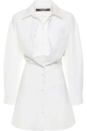 Jacquemus Vestido Corto De Algodón