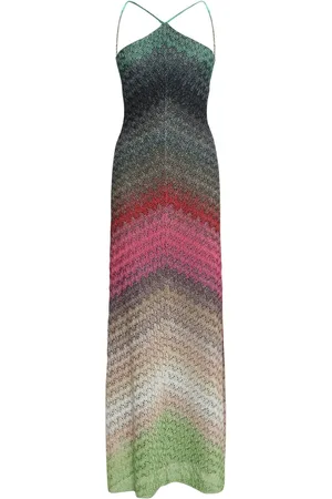 Missoni Vestido Largo De Encaje Brillante